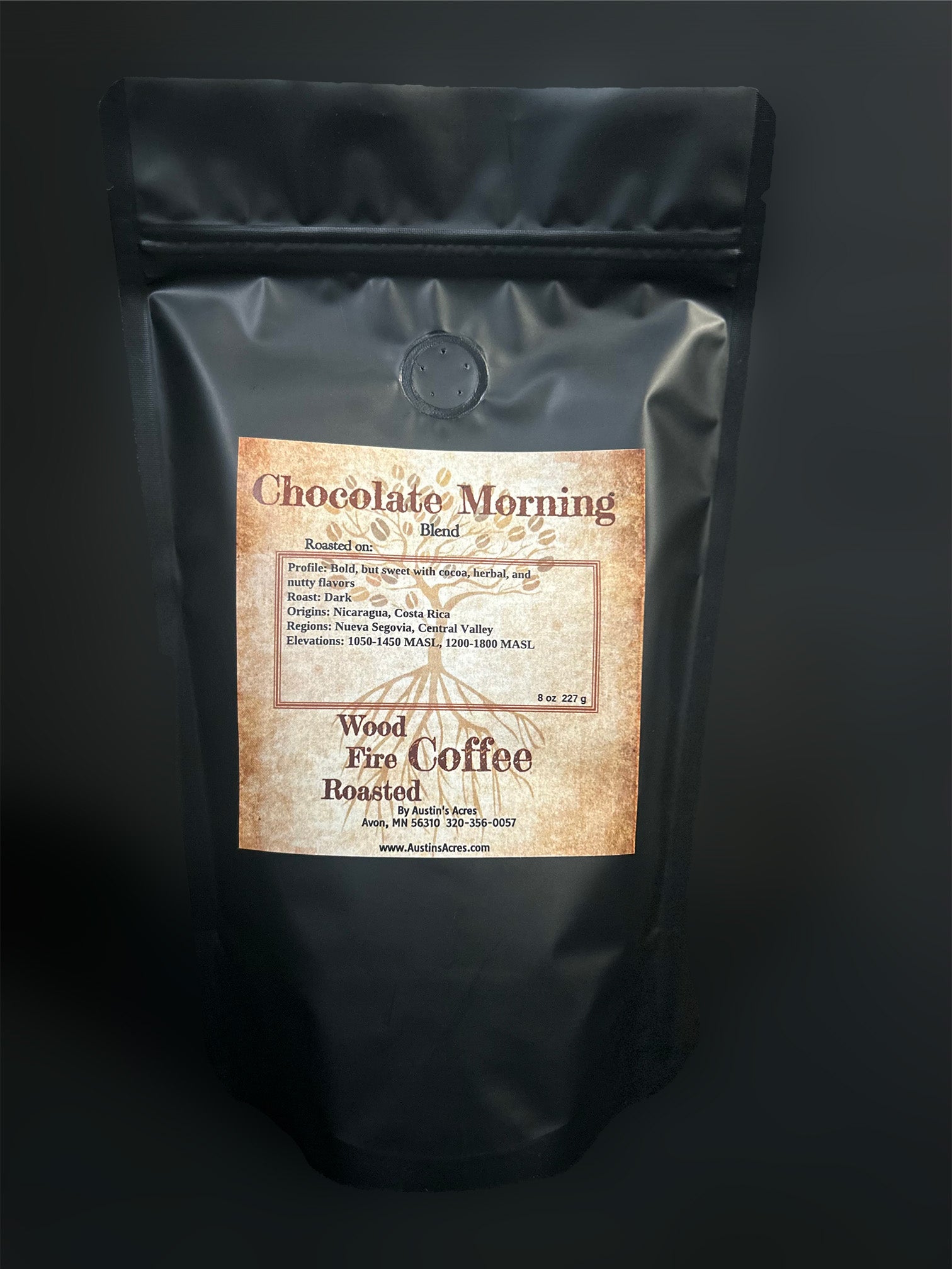 Chocolate Morning | Wood Fire Roasted Coffee by MN Roots Coffee